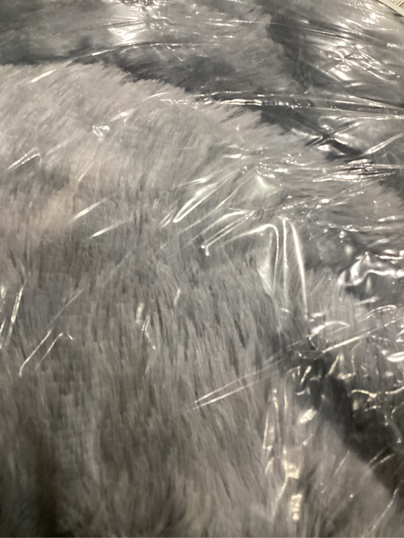 Condition photo showing Good Condition for Faux Fur Electric Throw Blanket for Couch - 50"X60" Bubble Faux Fur Heated Blanket Fluffy Fuzzy Soft Thick with 6 Fast Heating Levels & 4 hrs Timer Settings, Washable & ETL Certified, Tie-Dye Blue 2-blue Tie Dye Throw-50"X60"