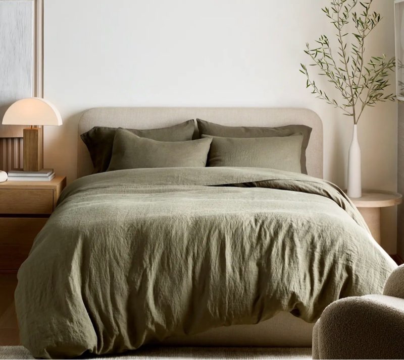 european linen duvet cover set king/cal king