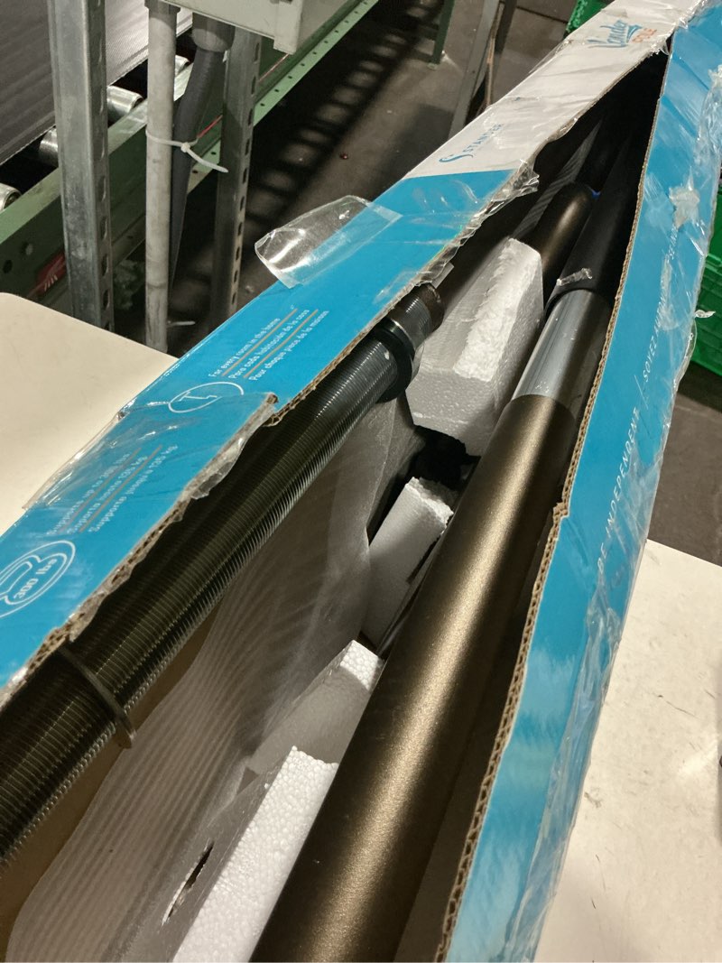 Condition photo showing As Is for stander wonder pole plus with rotating double grab bar, tension mounted security pole for seniors & elderly adults, no-drill floor to ceiling transfer pole for home & bath safety, bronze deep bronze curved handle