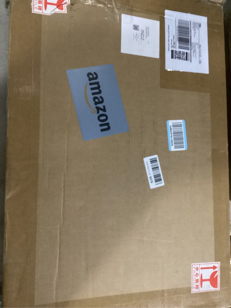 Condition photo showing New/Like New for Similair to product shown, 3 x2f roughly, Americanflat 28x40 Poster Frame with Polished Plexiglass - Use as 24x36 Frame with Mat or 28x40 Frame Without Mat - Hudson Collection - Wide Picture Frame for Wall display - Blacki