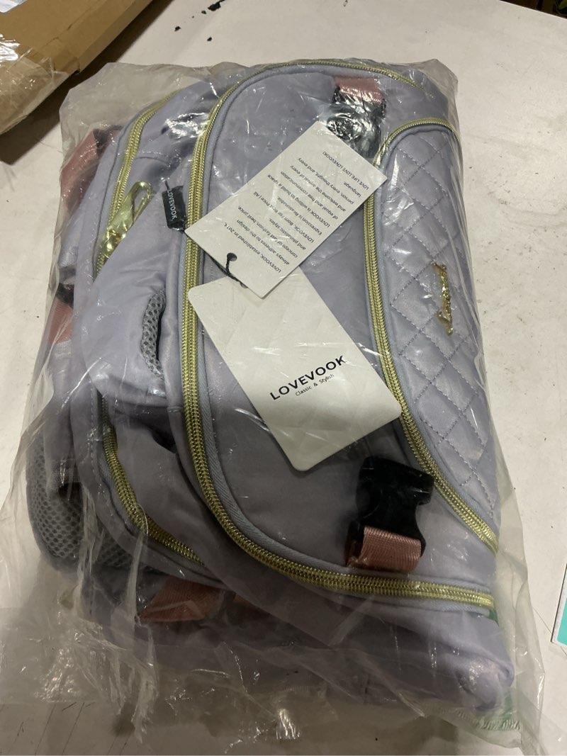 Condition photo showing Good Condition for lovevook carry on backpack, 30l travel backpack for women airline approved,luggage business weekender overnight daypack as personal item fit for 15.6 inch laptop,silver gray silver gray large/1pc