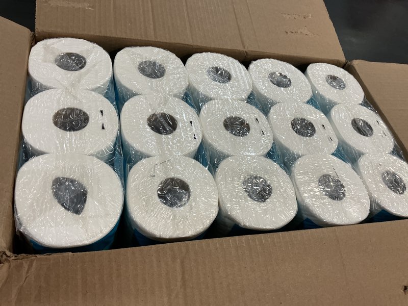 Condition photo showing New/Like New for amazon basics 2-ply soft toilet paper, 30 rolls (5 packs of 6), 350 sheets per roll, septic safe, equivalent to 185 regular rolls 350 sheet (pack of 30)