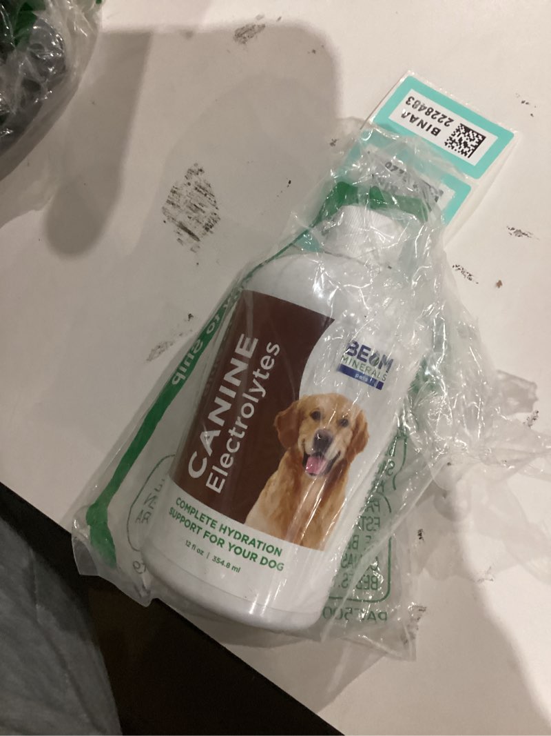 Condition photo showing New/Like New for Beam Minerals Complete Canine Electrolytes | Full-Spectrum Electrolytes for Dogs | 12 Fl Oz
