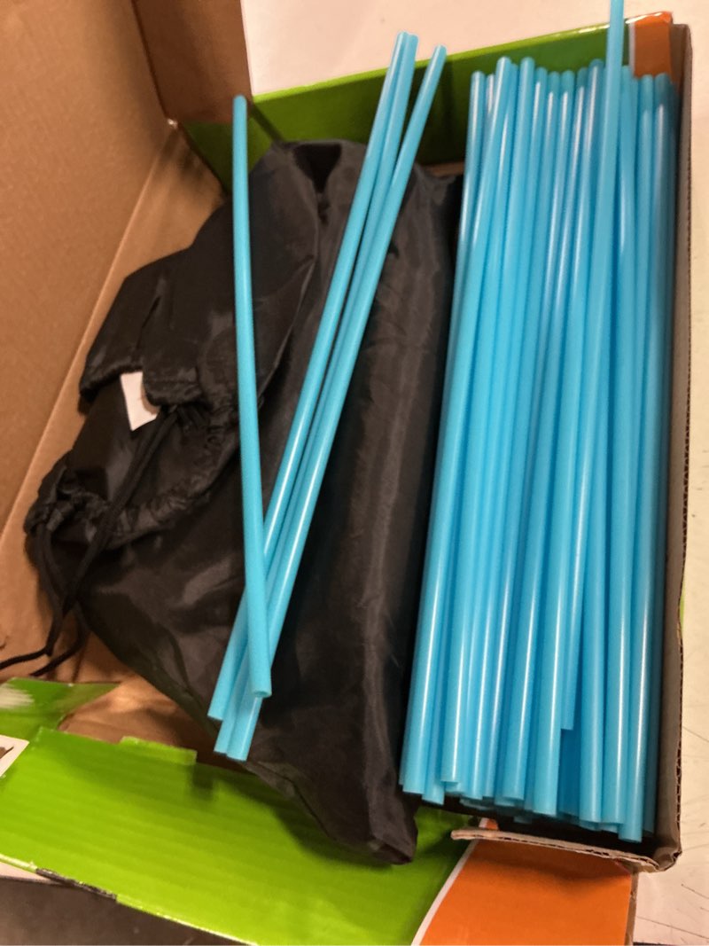 Condition photo showing Good Condition for 132 Piece Fort Building Kit - Indoor Play Engineering Set with Connecting Sticks & Balls - Creative STEM Building Toys for Kids Play Spaces, Tents & Hideouts 132 Count Blue