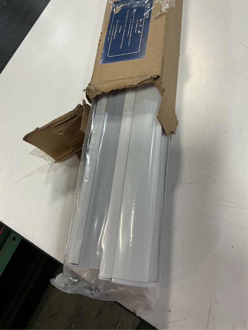 Condition photo showing Good Condition for Joydeco No Tools No Drill Blinds for Indoor Windows, Cordless Window Blinds Cellular Shades Top Down Bottom Up Blackout Honeycomb Blinds Thermal Insulated Noise Reduction (White, 15" W x 36" H) A - White 15"W x 36"H