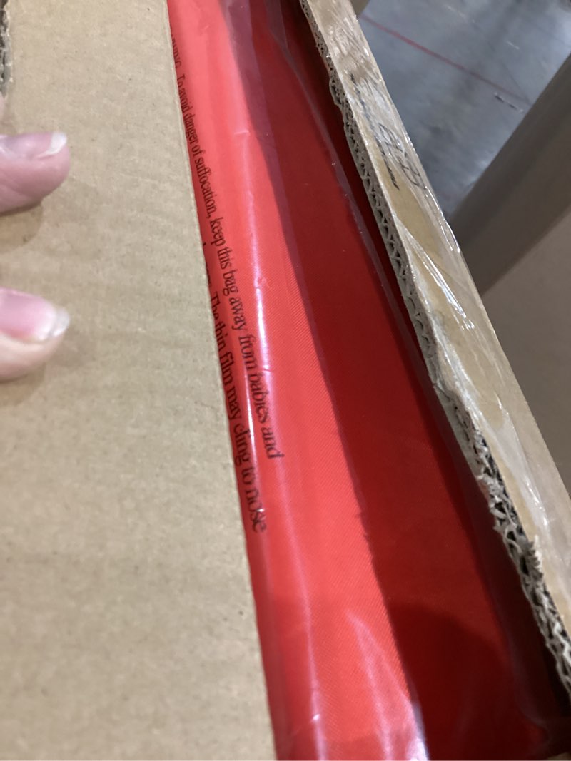 Condition photo showing New/Like New for Stearns Throwable Flotation Cushion, USCG-Approved Type IV PFD Boat Cushion Life Preserver, Doubles as Comfortable Place to Sit, Great for Boats, Canoes, Kayaks, & More Orange