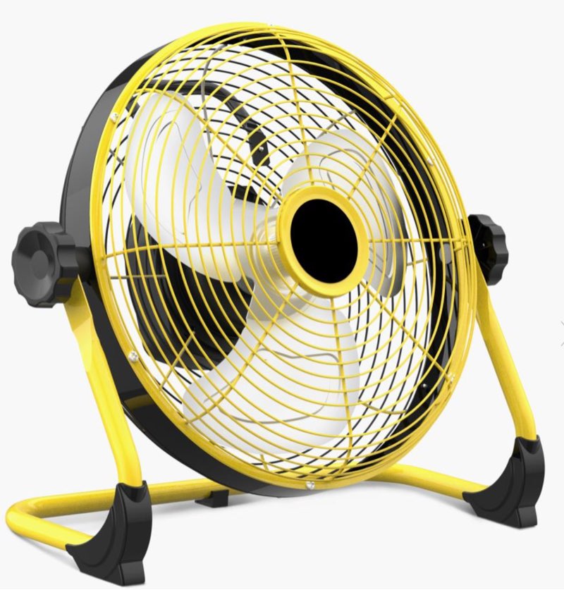The 12\" Cordless 24 Hour Outdoor Fan