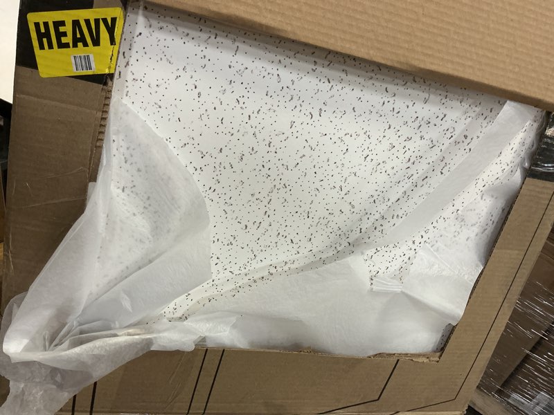 Condition photo showing Good Condition for 2ft x 4ft Printed Pro Ceiling Tiles Waterproof, Washable and Fire-Rated- High-Grade PVC Ceiling Tiles 24"x48" - Easy Drop-in Installation - Case of 10 (80 sq. ft.) 2ft x 4ft Printed Pro White