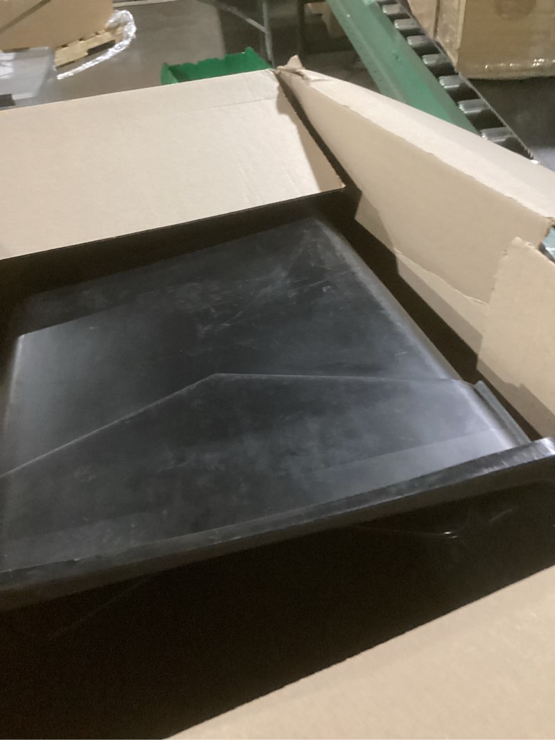 Condition photo showing Good Condition for Winco Slender Trash Can, 23-Gallon, Black Can Black