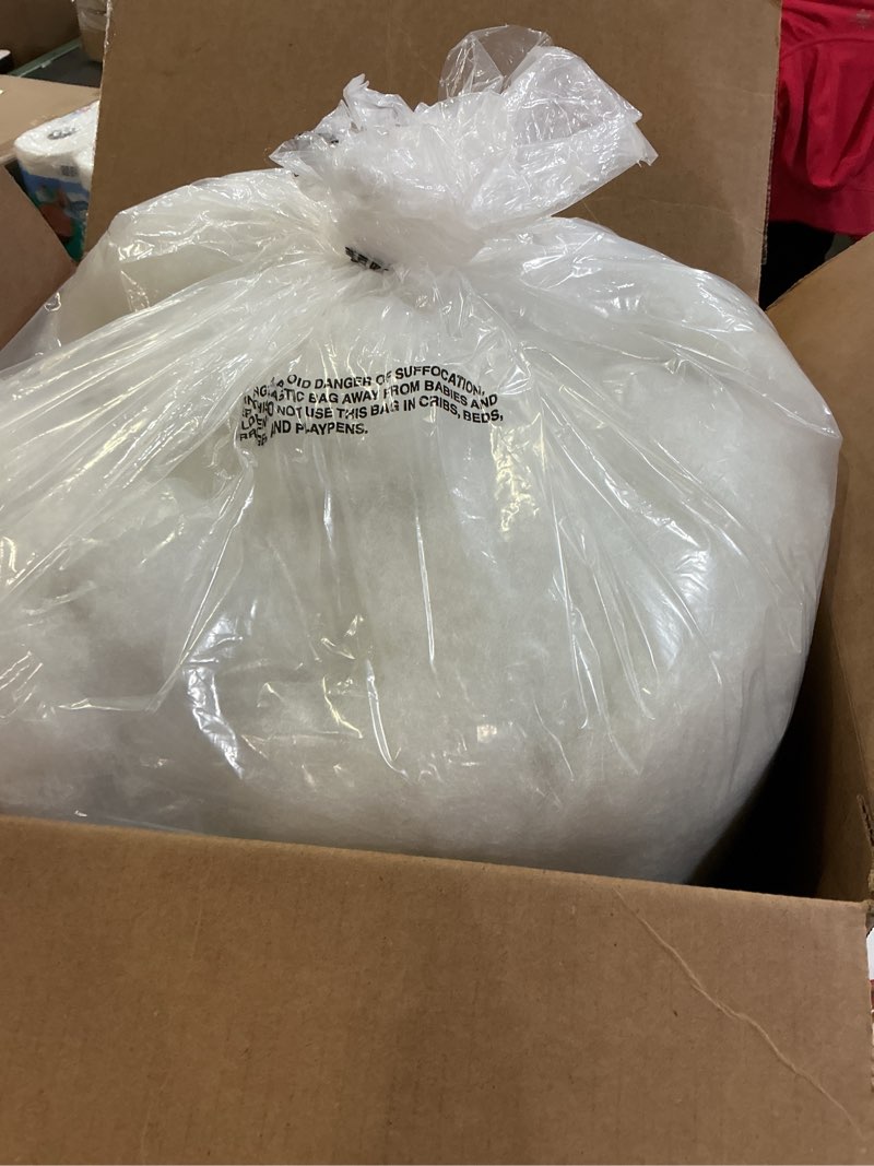 Condition photo showing Good Condition for fairfield the original poly-fil, premium polyester fiber fill, soft pillow stuffing, stuffing for stuffed animals, toys, cloud decorations, and more, machine-washable poly-fil fiber fill, 5 lbs. box 5 lb white