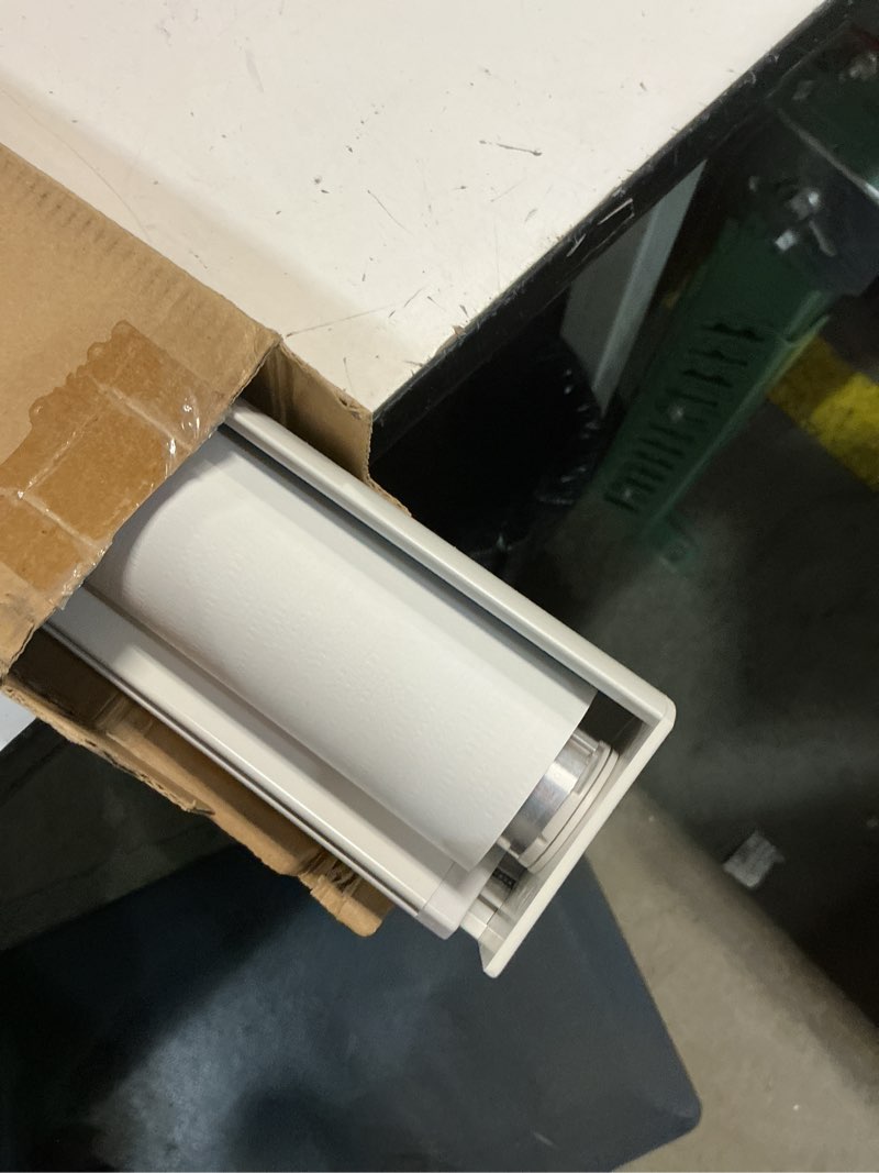 Condition photo showing As Is for chrisdowa cordless blackout roller shades for windows, striped free-stop window blinds with privacy, thermal insulated window shades for home, office and door. white, 31" w x 72" h 31"w x 72"h white