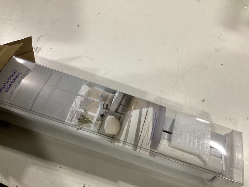 Condition photo showing Good Condition for (similar to)boolegon no drill cellular shades for indoor windows,noise reducing & thermal insulating honeycomb blinds,cordless free stop blackout blinds easy to install,21\" w x 48\" h,blackout white
