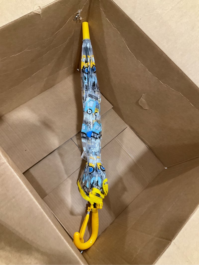 Condition photo showing Good Condition for kids clear umbrellas for rain dome bubble umbrella windproof for kids boys and girls car-yellow