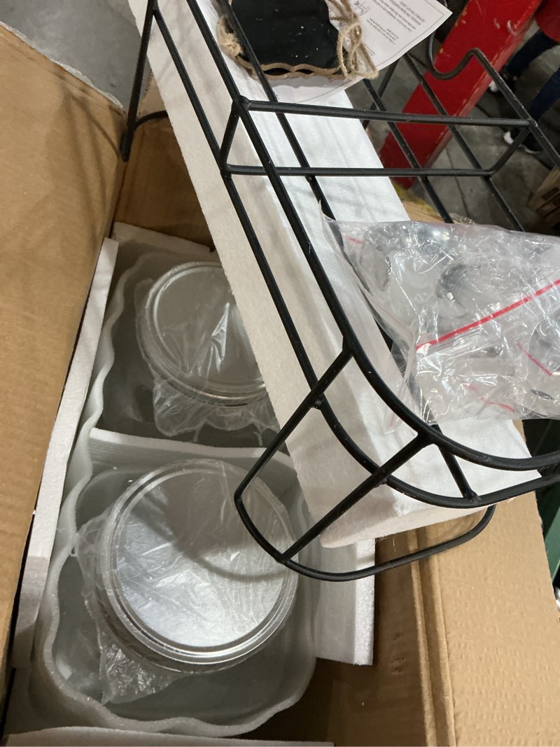 Condition photo showing Good Condition for 2 gallon glass drink dispensers for parties?lemonade beverage dispenser with stand and spigot for bbq, picnic, party,laundry detergent dispenser 2 gallon double with stand