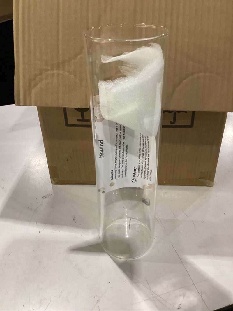 Condition photo showing New/Like New for tbwind 12pcs glass cylinder vases 12 inch tall clear flower vases for centerpieces wedding decoration, hurricane floating candle holder for party table home decor 12 pack 12 inch