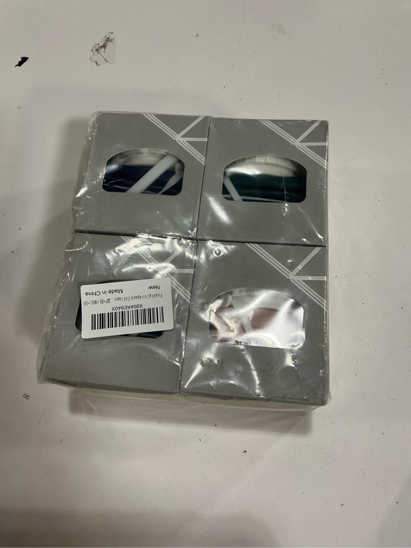 Condition photo showing New/Like New for Popdigito 4pack Collapsible Water Bottles, 20.6oz Foldable Water Bottle BPA Free Reusable Lightweight LeakProof Travel Silicone Water Bottles for Travel, Gym, Hiking, Office, Camping, Sports Portable Light Pink+Dark Blue+Dark Grey+Dark Green