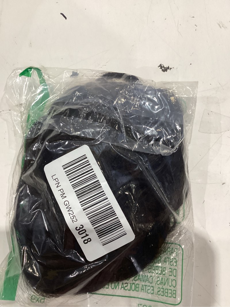 Condition photo showing As Is for cjl hair large messy bun hair piece wavy curly scrunchies synthetic chignon ponytail hair extensions thick updo hairpieces for women brown black