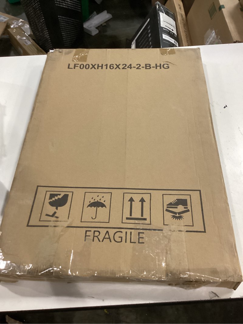 Condition photo showing New/Like New for luckylife 16x20 picture frames white poster frame, display 11x14 with mat or 16x20 without mat, wall photo frame, pack of 2 white 16x20