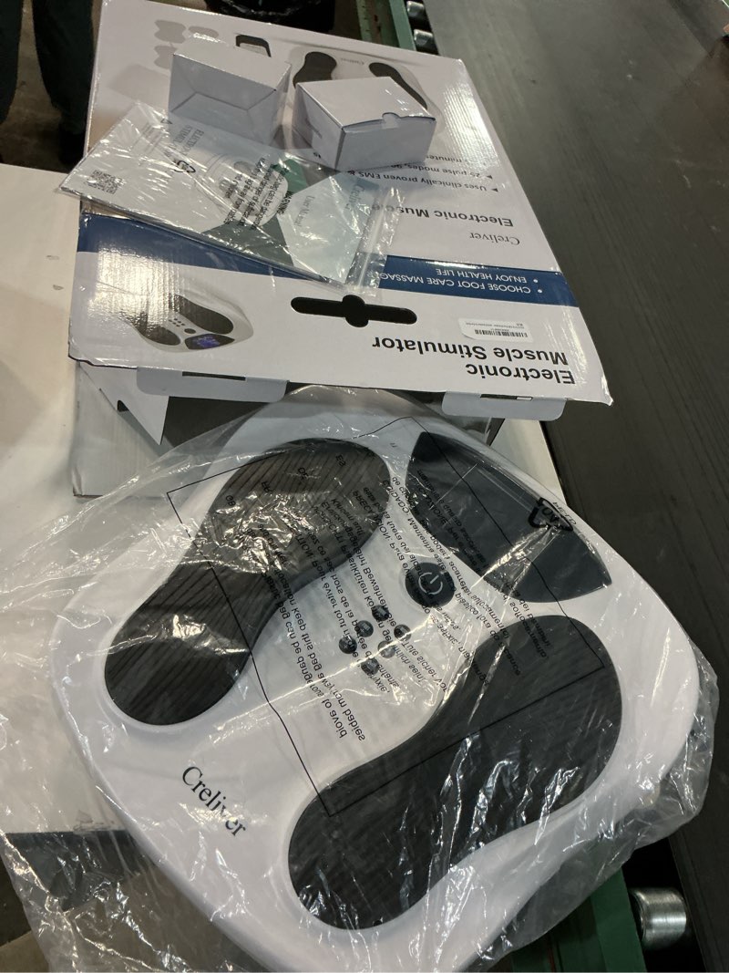 Condition photo showing Good Condition for EMS Foot Stimulator Pro +, EMS Foot Massager for Neuropathy Foot Massager for Circulation and Pain Relief with TENS Unit Muscle Stimulator for Feet Body White