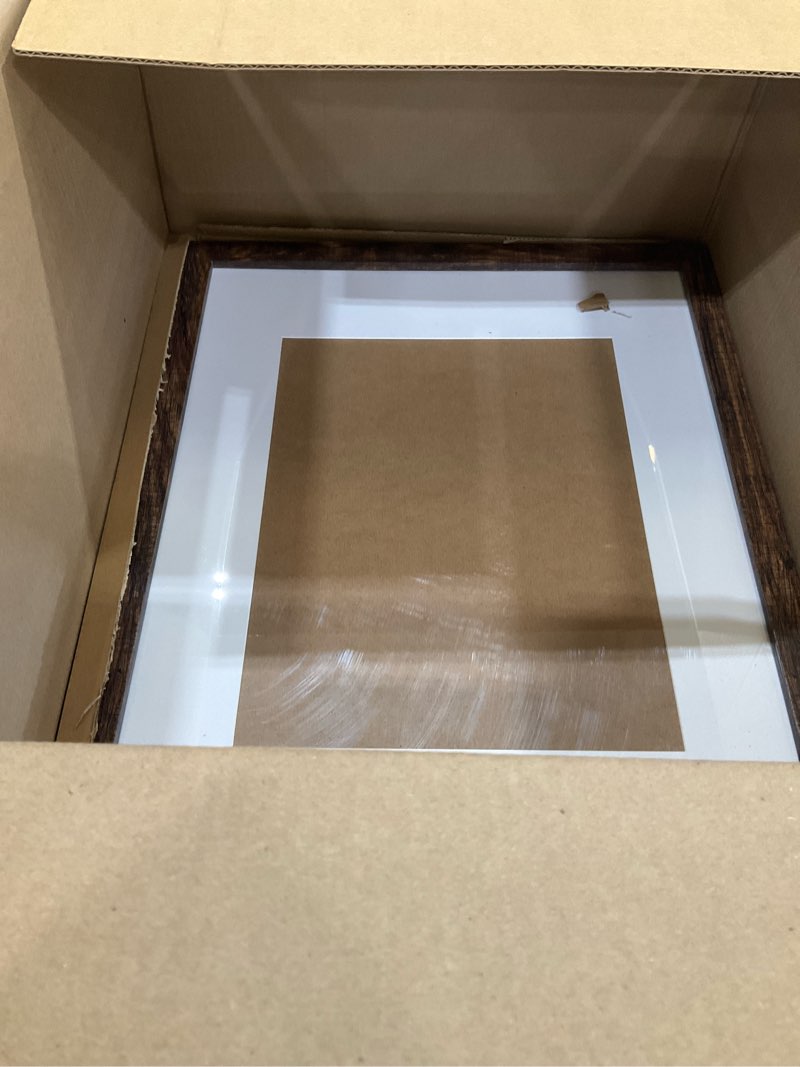 Condition photo showing Good Condition for seseat 16x20 picture frame brown, display pictures 11x14 with mat or 16x20 without mat, photo frames wall gallery, 1 pack brown 16x20