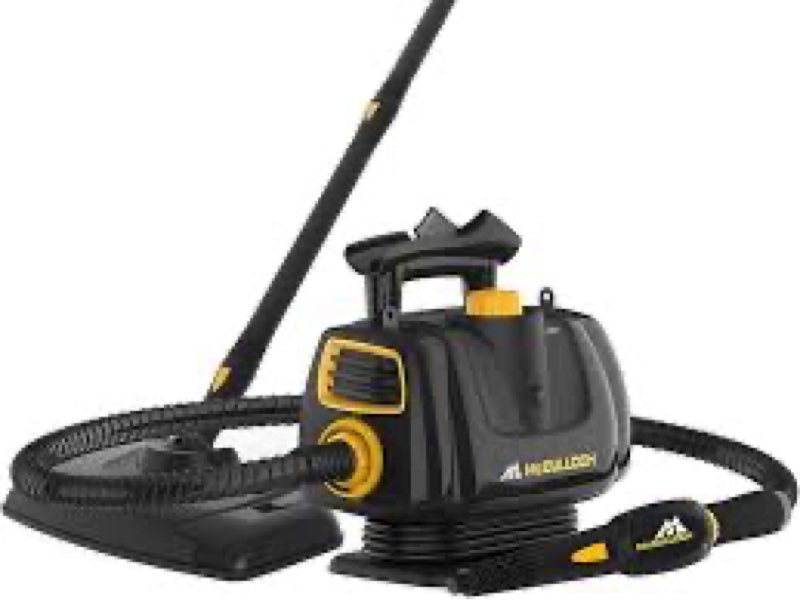 mcculloch mc1270 portable power steam cleaner, 30 minute runtime, 16 accessories: mop head, brushes,