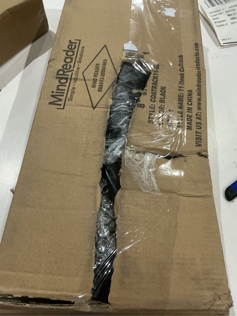 Condition photo showing Good Condition for Mind Reader Freestanding Coat Rack, Multi-Hook Organizer for Office or Entryway, Metal, Black