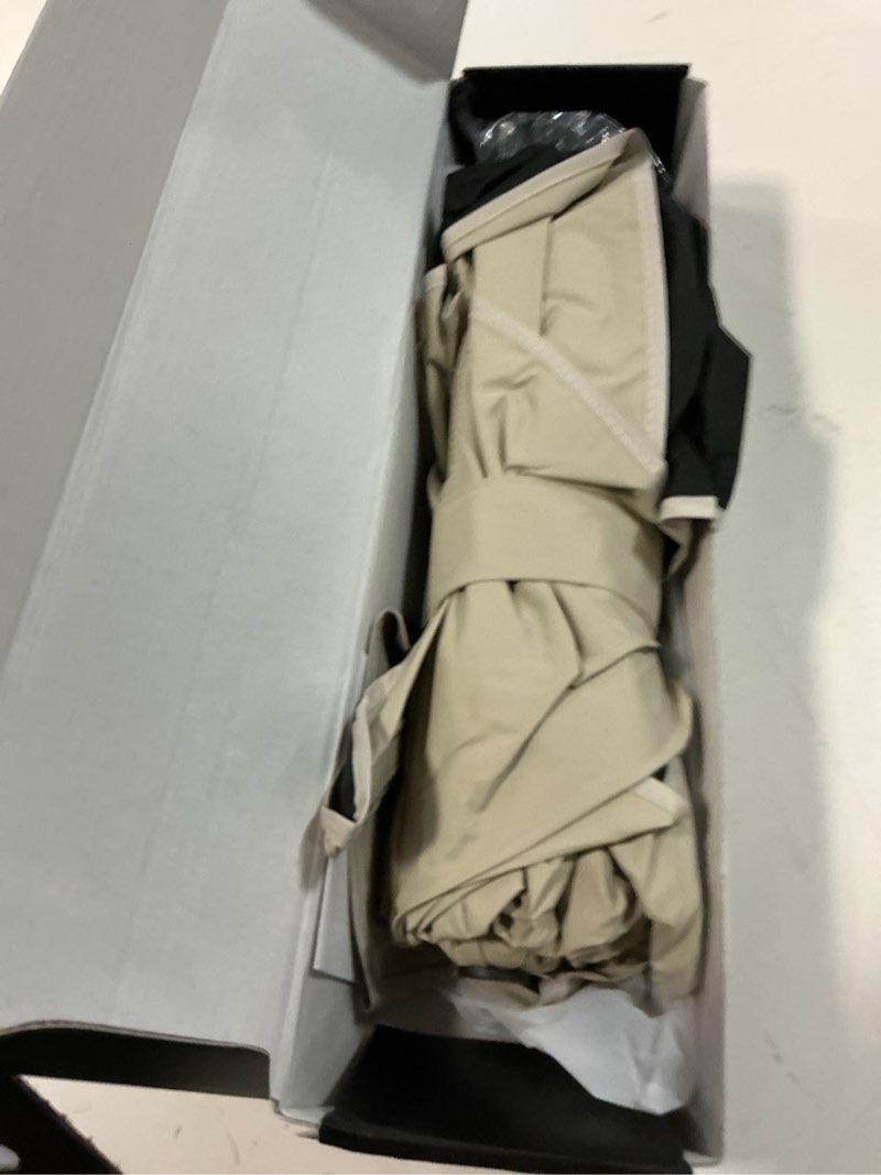 Condition photo showing As Is for nmoiss windshield sun shade umbrella for honda accord - [vinyl coating heat shield] protect car from sun rays & heat damage keep cool and protect interior, spring structure edge