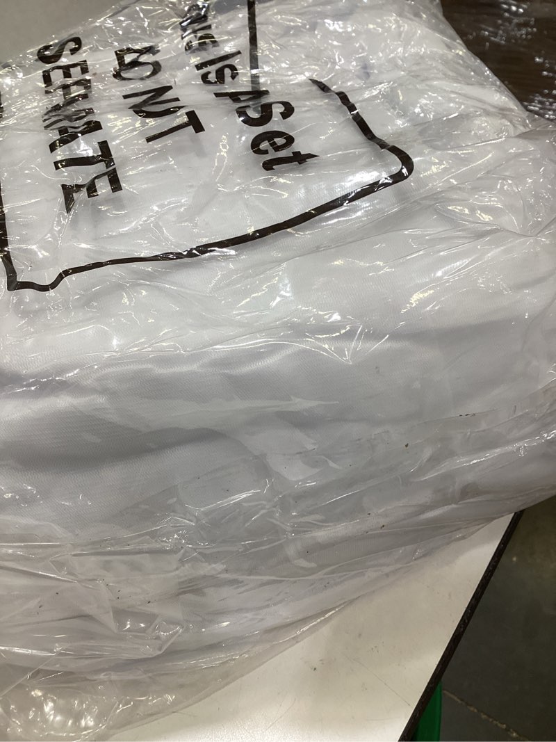 Condition photo showing As Is for 48 pcs 24 * 32 inches fine mesh laundry bag with drawstring large heavy duty mesh bag machine washable sheet drawstring net for delicates college dorm