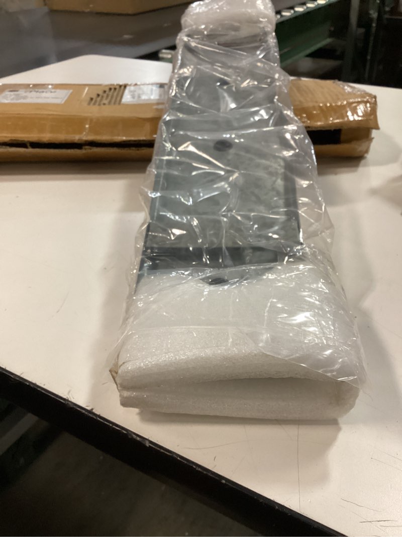 Condition photo showing As Is for InPlace Shelving, Wall Mounted Galvanized Rail with Real Solid Wood Knobs, Heavy-Duty 24" x 4" x 2" 