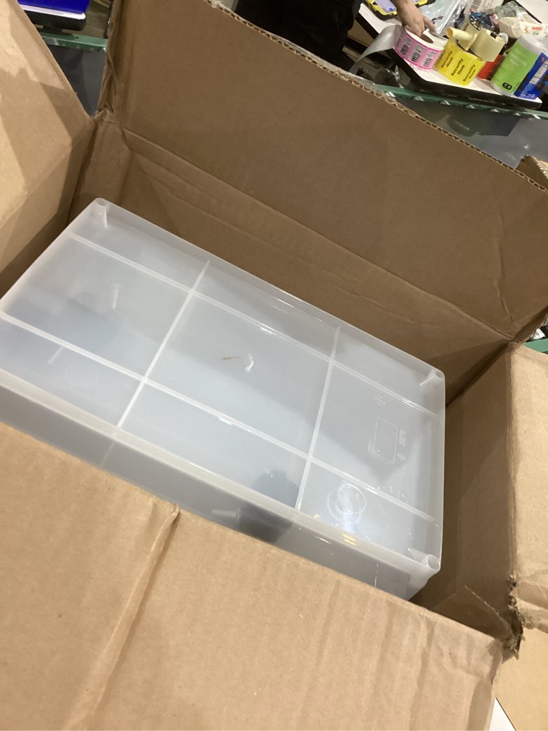 Condition photo showing Good Condition for IRIS USA Dog Food Storage Container, 2 Pack, Up to 30 lbs Each, Airtight Seal for Freshness, Wheels for Rolling, Easy One Hand Opening, Made in USA, BPA Free, Clear/Black