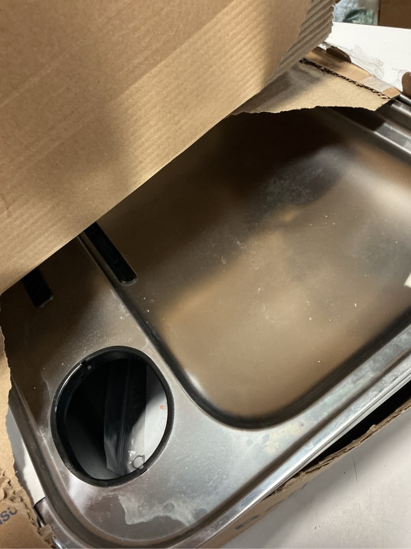 Condition photo showing As Is for oneisall dog water fountain for large dogs, 10l/2.6gal stainless steel automatic dog water bowl dispenser with deeper, wider drinking area, water window & triple filtration for large dogs & multi-pet 10l dog fountain+1 sets filters