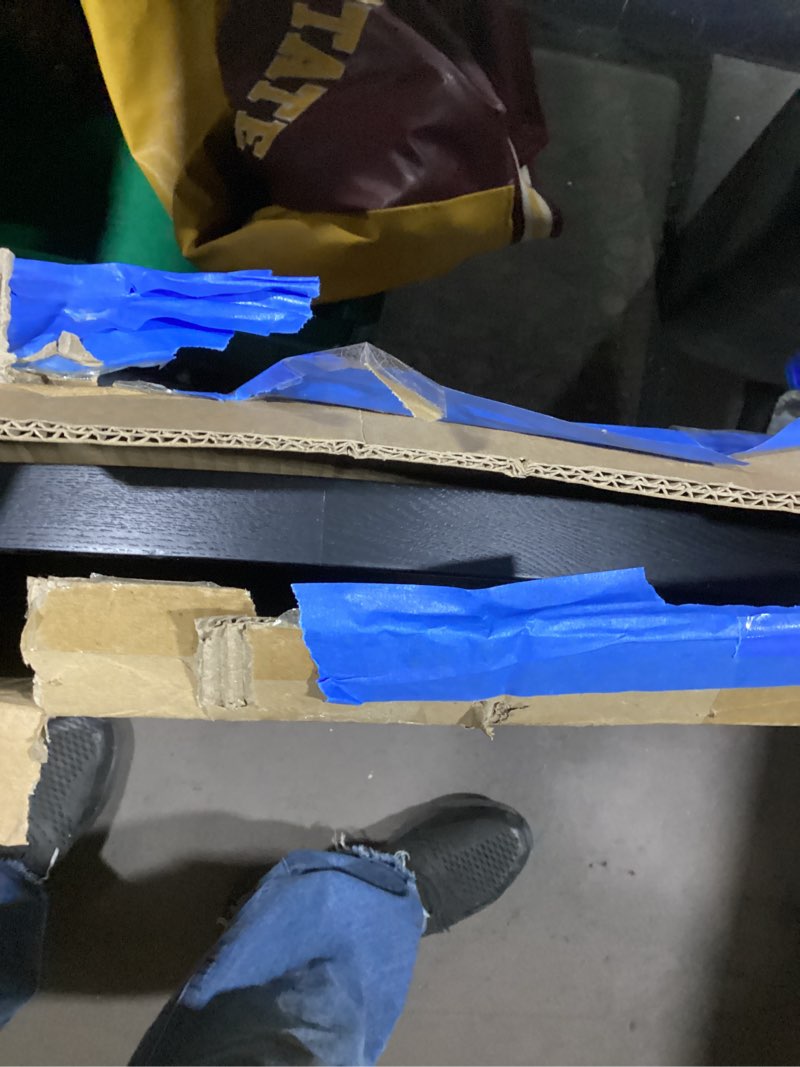 Condition photo showing New/Like New for 30 inch Round Solid Wood Serving Tray Extra Large Tea Coffee Snack Food Meals Serving Plate Non-Slip Kitchen Party Bar Server Ottoman Tray Breakfast Tray with Raised Edges Black Black 30"