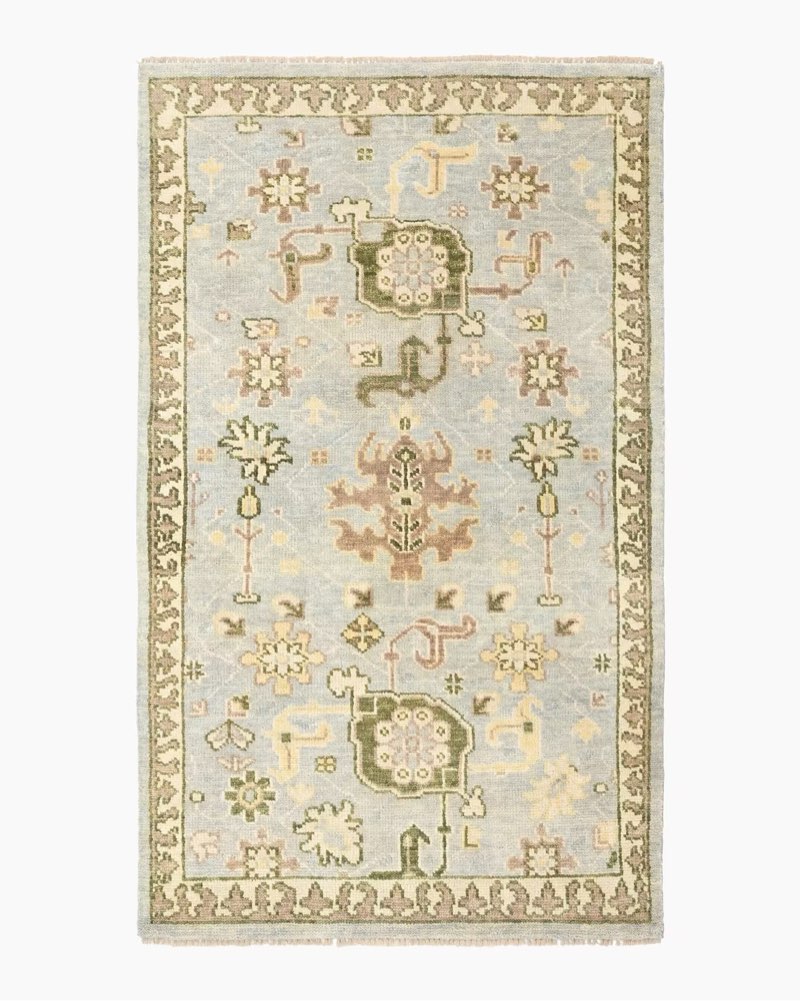 saoirse hand-knotted wool rug 2'6" x 7'