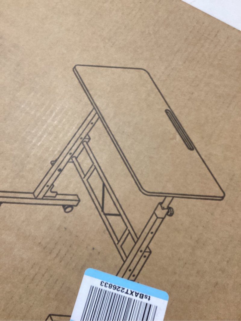 Amztabler Small Standing Desk Adjustable Height, Mobile Stand Up Desk with Wheels, 32 Inch Portable 