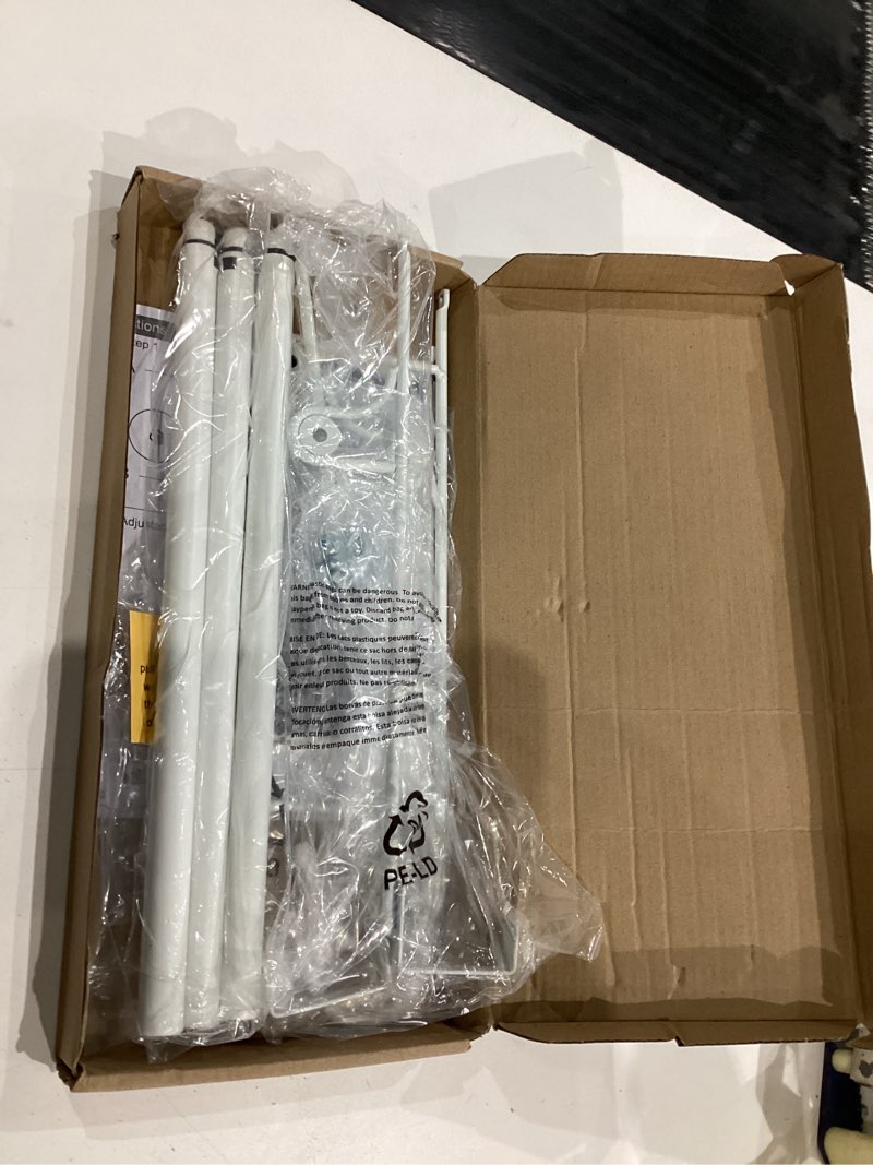 Condition photo showing Good Condition for auledio adjustable over the door triple towel rack with hooks,white
