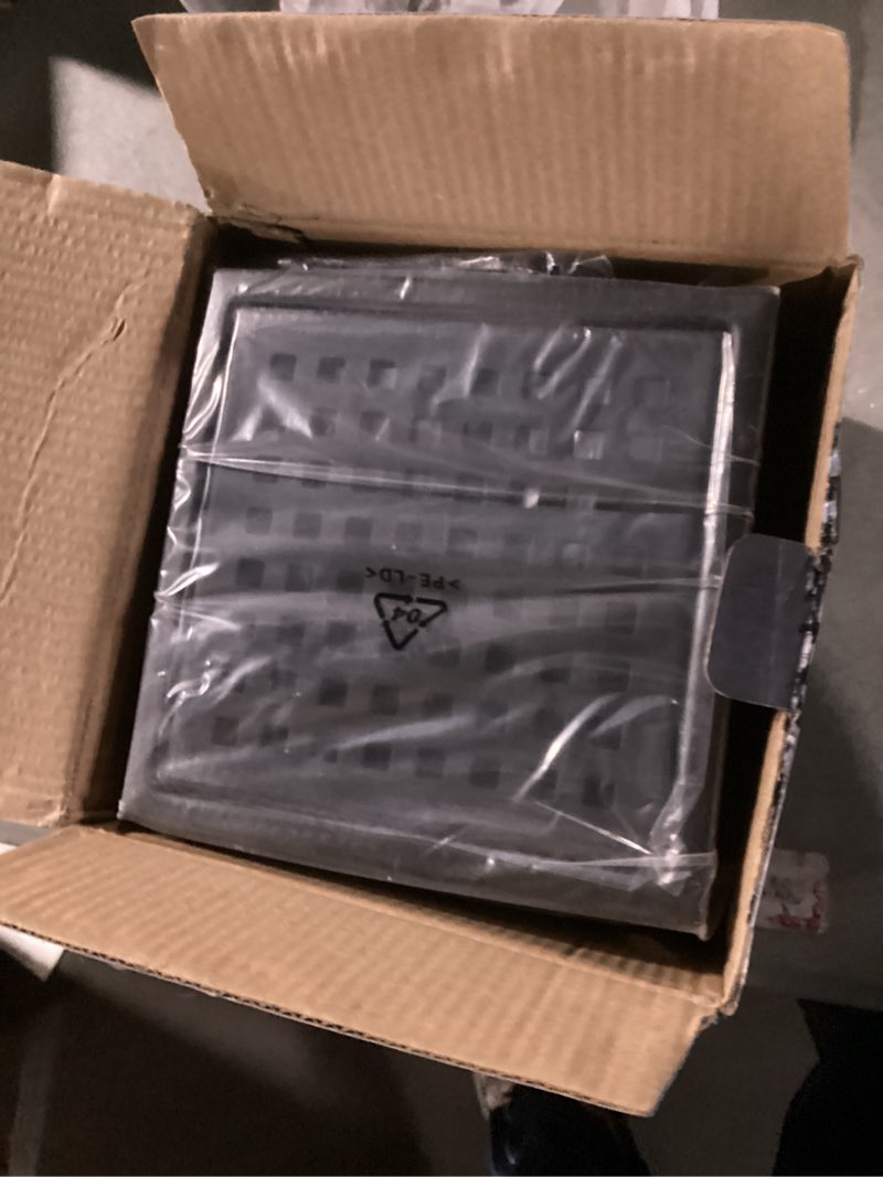 Condition photo showing New/Like New for EXF Square Shower Floor Drain 6 Inch Matte Black, 304 Stainless Steel with ABS Flange, Removable Cover and Strainer for Easy Clean, Not Fit for Bathtub Matte Black 6IN