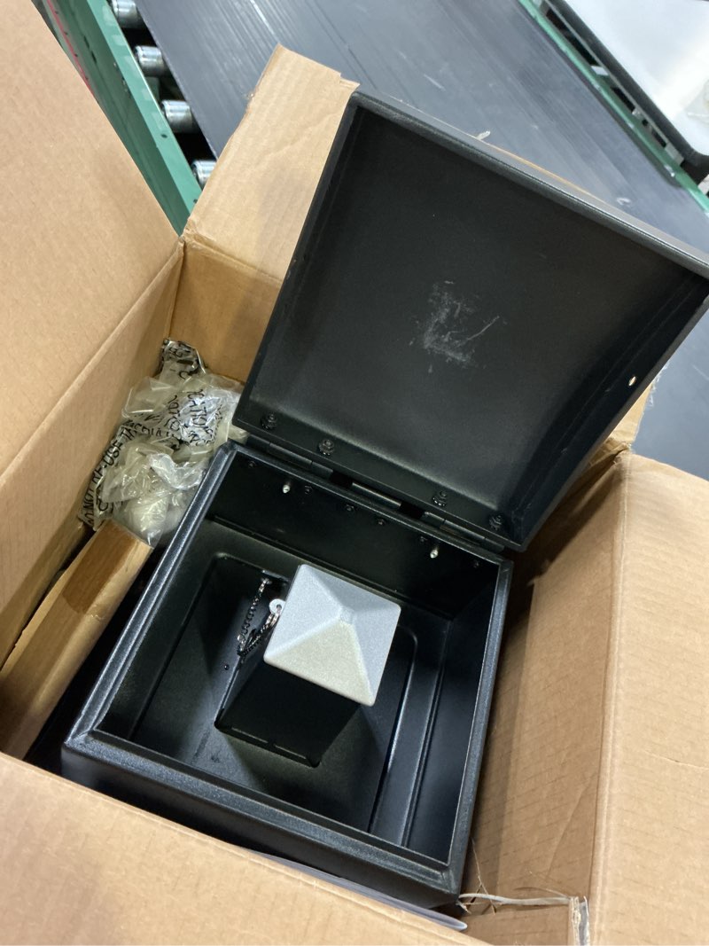 Condition photo showing As Is for masterbuilt® slow and cold smoker accessory attachment with removable ash tray for masterbuilt vertical bbq smokers in black, 10" x 10" x 18", model mb20100112 new version