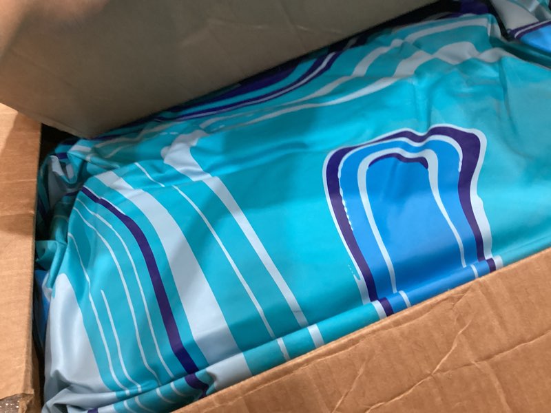 Condition photo showing As Is for inflatable swimming pool for adults kids - 10ft x 6ft blow up pools kiddie pool, oversized thickened family inflatable pools for backyard outdoor garden outdoor summer water party