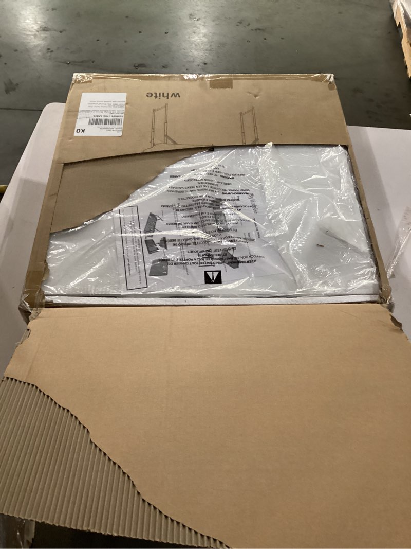 Condition photo showing New/Like New for Folding Table 4 Foot Portable Heavy Duty Plastic Fold-in-Half Utility Table Small Indoor Outdoor Adjustable Height Folding with Carrying Handle, Camping and Party,White White 4FT