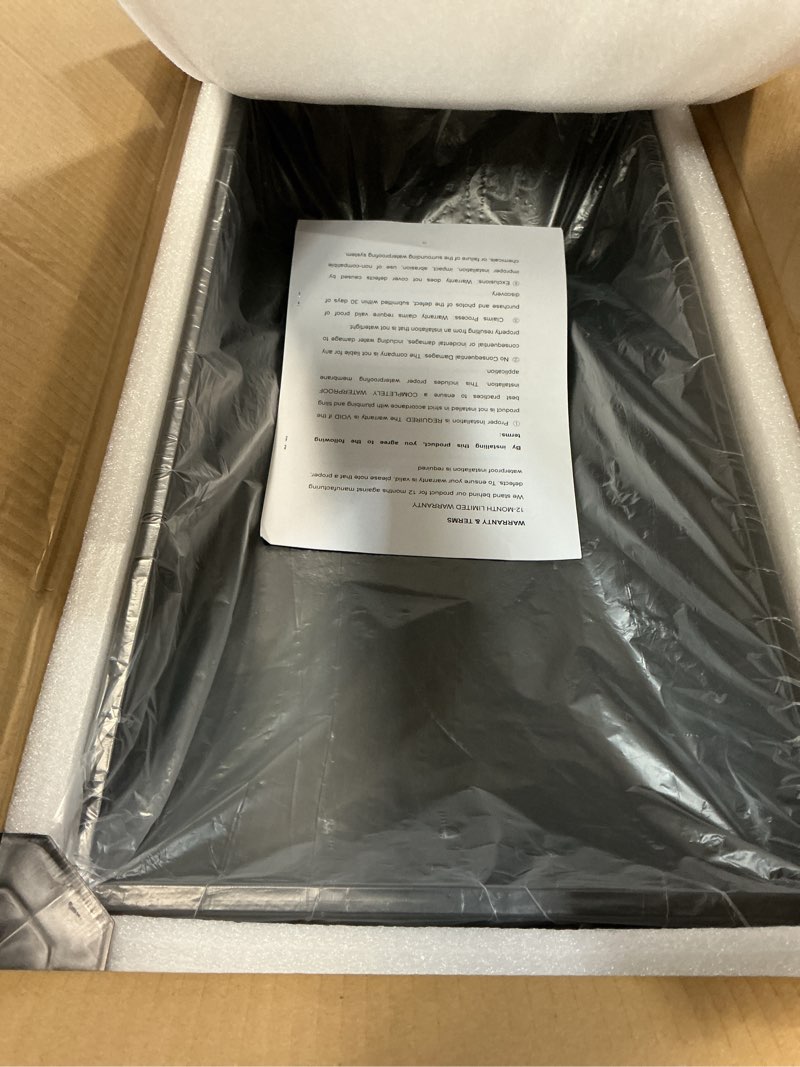 Condition photo showing New/Like New for shower niche, 12" x 24" led niche for shower wall, bathroom niches with waterproof led lights, stainless steel recessed wall niches with lighting, horizontal shower niches, matte black