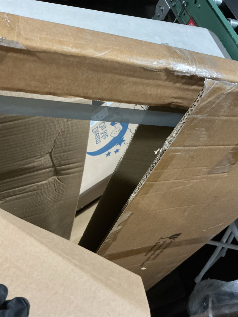 Condition photo showing As Is for FENNIO Large Vanity Mirror with Lights?42" x 32"Makeup Mirror with Lights?Hollywood Mirror with 3 Color Modes & Adjustable Brightness?Vanity Mirror Square White