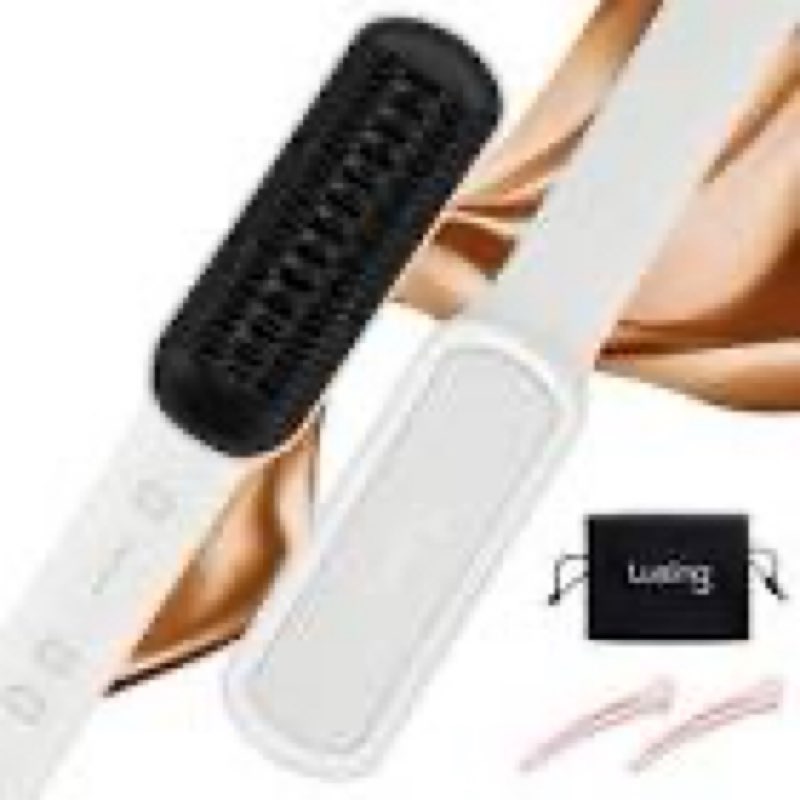 hair straightener brush, luxing puralux straightener comb, fast heating hair straightening comb, 5 t