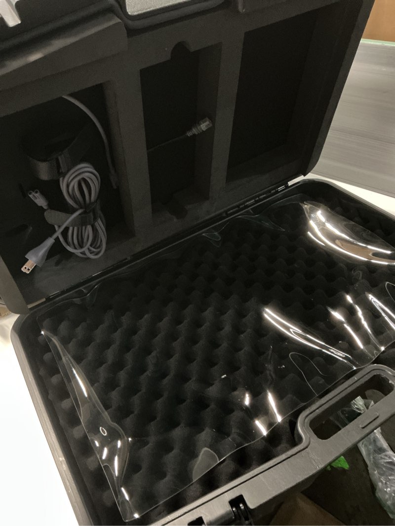 Condition photo showing New/Like New for starlink gen 3 hard case, built-in ac & rj45 ports, protective storage | ac/dc input | pre-wired cables | eva storage for router, dish & accessories | rugged storage for rv, camping & marine use gen 3 case with port