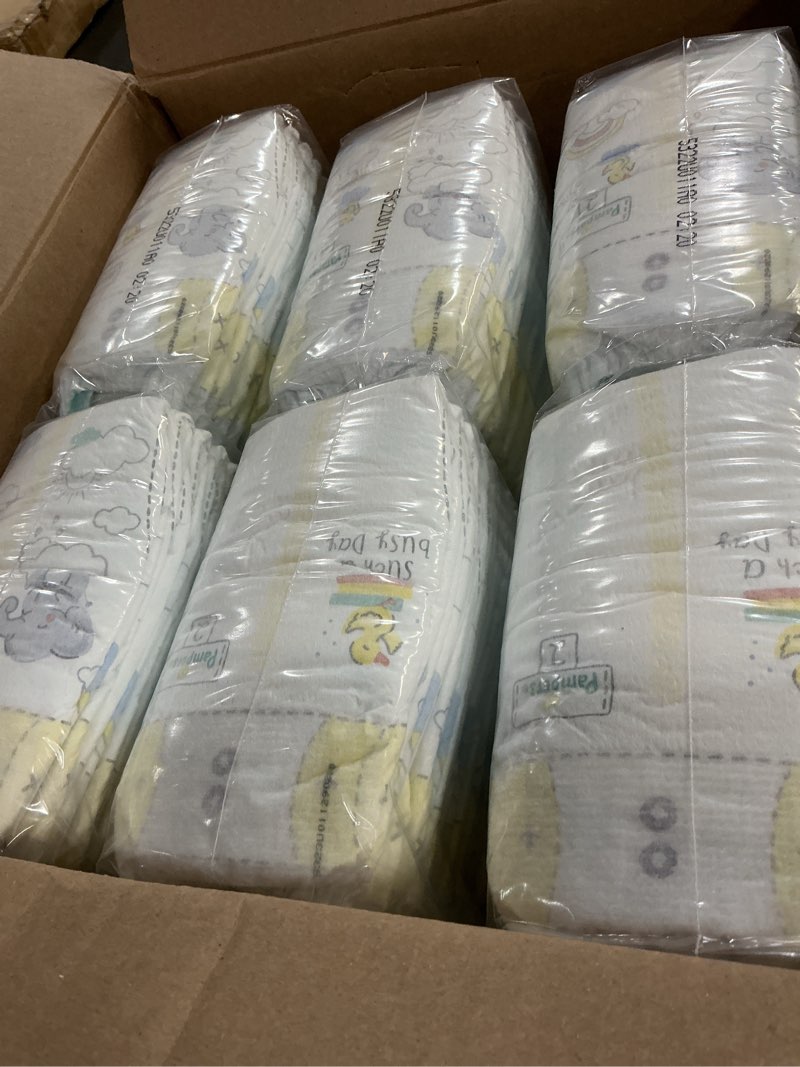 Condition photo showing New/Like New for Pampers Baby Diapers - Swaddlers - Size 2, 186 Count, Ultra Absorbent Disposable Infant Diaper