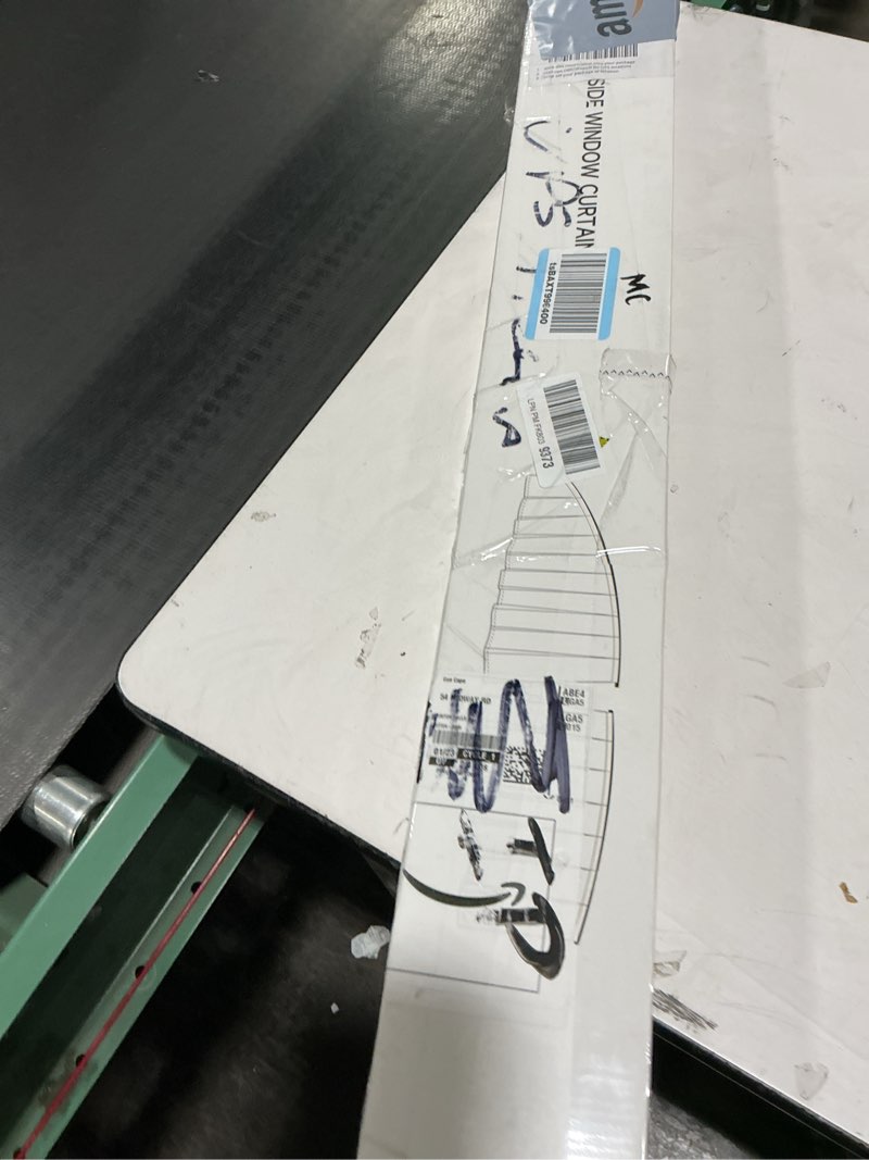 Condition photo showing Good Condition for (Similar to) MIULEE 2 Panels Sidelight Curtains for French Door Sheer Panels Light Filtering Window Treatment for Narrow Door 25 x 72 Inches with Tieback - 2 Panels, White White 25\"W x 72\"L (Pack of 2)