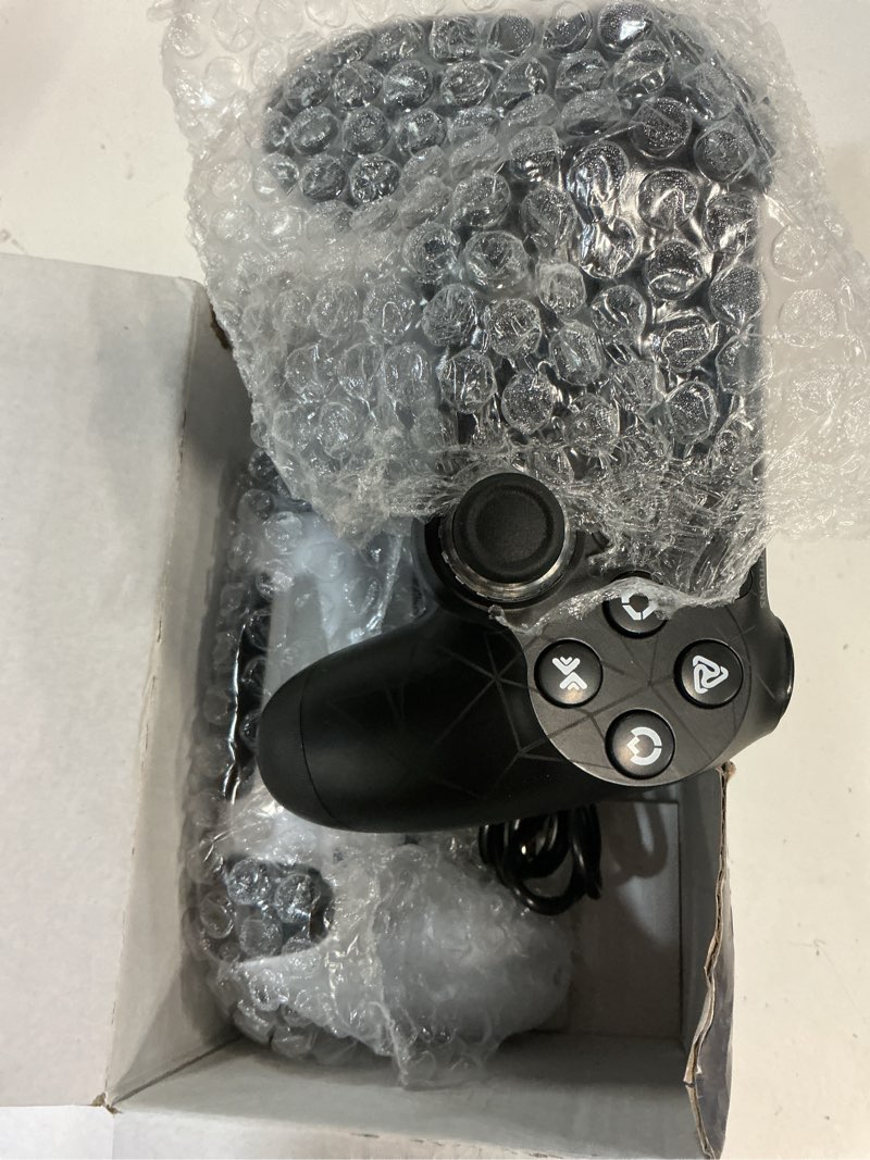 Condition photo showing Good Condition for GamingBoy 2 Pack Wireless Controller for PS4, Light-up RGB Remote Control for Ps4/PC with Hall Effect Joystick/1000mAh Battery/Type-C/Dual Vibration/6-Axis Gyro/Audio Jack/Touch Pad?White+Black? Black + White