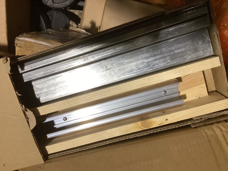 Condition photo showing As Is for easelife 30x80in pocket door frame kit with two-way soft close mechanism for 2x4 studs wall,sliding hardware for 24"-30" wide door,aluminum,slide smoothly quietly,easy install,no door (30in x 80in)