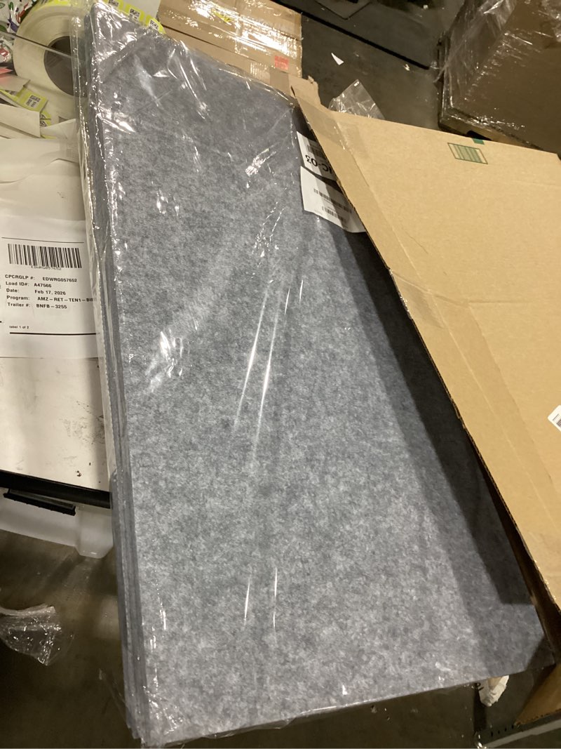 Condition photo showing New/Like New for Maxdot 4 Pcs Cuttable Wire Rack Covers 30 × 16 Inch Felt Gray Shelf Covers for Wire Shelving Shelf Liners 0.35 Inch Thick Removable Shelves Covering for Pantry Store Kitchen Removable Closet Office 30 × 16 Inch Gray 4