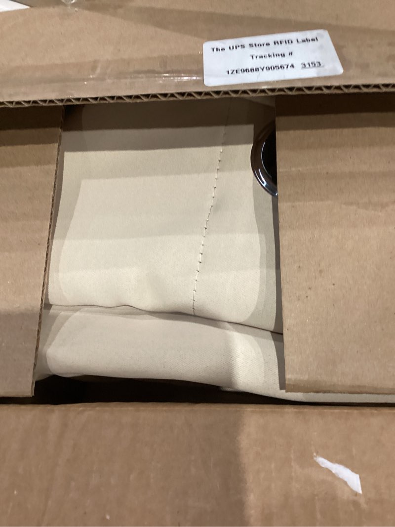 NICETOWN Room Darkening Curtain Panels for Cafe, Biscotti Beige, 2 Panels, W42 x L78 -inch, Thermal 