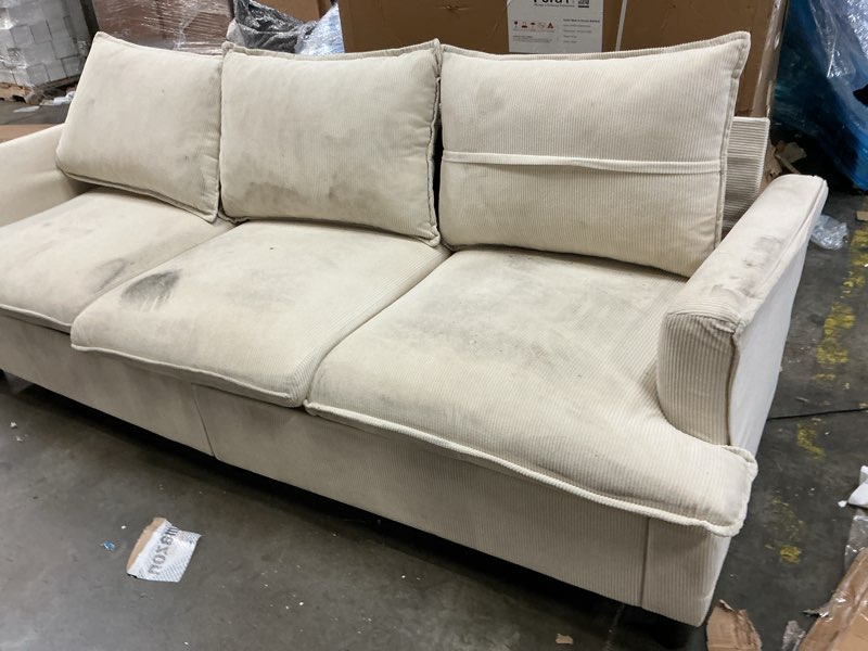 Condition photo showing As Is for modular sectional sofa